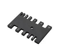 Rapporteur d'angle, Plaque d'insertion de Table de routeur en aluminium avec jauge à onglets for bancs de travail du bois scie à Table tondeuse multifonctionnelle Machine de gravure(Ruler)