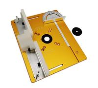 Rapporteur d'angle, Plaque d'insertion de Table de routeur en aluminium avec jauge à onglets for bancs de travail du bois scie à Table tondeuse multifonctionnelle Machine de gravure(Type-B)