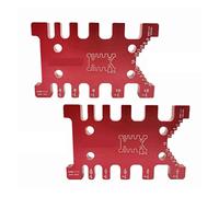 Rapporteur d'angle, Plaque d'insertion multifonctionnelle de Table de routeur en aluminium avec des bancs de travail de jauge d'onglet(Aluminum Gauge Red)