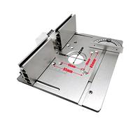 Rapporteur d'angle, Plaque multifonctionnelle d'insertion de Table de toupie en aluminium for le travail du bois plaque de toupie électrique for bancs de travail plaque de toupie(Set A)