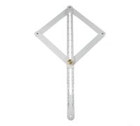 Rapporteur d'angle réglable en acier inoxydable pour des mesures précises des coins, outil multi-usage de 280 mm pour la construction et l'atelier (long)