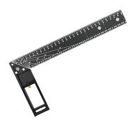 Rapporteur d'angle, Règle de mesure multi-angle à 90 degrés for le travail du bois, rapporteur de règle carrée en acier au carbone for ingénieur charpentier