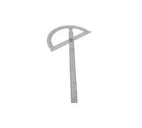 Rapporteur d'Angle Rotatif en Acier Inoxydable 0-180 degrés 200 * 300Mm