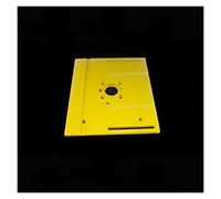 Rapporteur d'angle, Table de toupie Plaque d'insertion Bancs de travail du bois Scie de table W Guide de jauge d'onglet Profilé en aluminium Clôture Supports coulissants(B Aluminum plate)