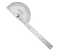 Rapporteur d'angle universel en acier inoxydable 0-180° avec vis de verrouillage en métal réglable avec échelle pour écoles, menuisiers, peinture, stylo à dessin