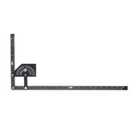 Rapporteur d'angle universel en aluminium de 0 à 180 degrés, outil de mesure d'angle de précision pour la construction, l'ébénisterie et le travail du bois.