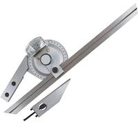 Rapporteur De Biseau Universel,rapporteur De Biseau Vernier à 360 ° avec Lentille De Loupe,règle De Cadran Angulaire en Acier Au Carbone Measuring Finder,Outil De Règle De Précision
