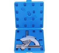 Rapporteur de biseau Vernier 0?320�� Universel Mesureur d'angle de précision Règle de mesure pour le travail du bois Acier chromé à haute teneur en carbone