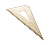 Rapporteur de mathématiques en laiton vintage triangulaire règle papeterie précision outil de mesure rapporteur de dessin en laiton pour étudiants, architectes, ingénieurs