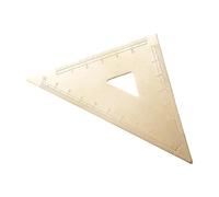 Rapporteur de mathématiques en laiton vintage triangulaire règle papeterie précision outil de mesure rapporteur de dessin en laiton pour étudiants, architectes, ingénieurs