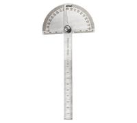 Rapporteur en acier inoxydable Règle de travail du bois 0 à 180 degrés Angle Finder Angle réglable Outil de mesure pour la rédaction Rapporteur d'angle en acier inoxydable Règle de travail du bois