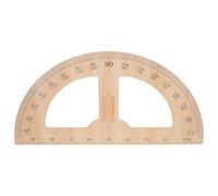 Rapporteur en bois, outil pédagogique, instrument de dessin à grande échelle for salle de classe, règle, outil de mesure en bois réutilisable