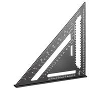 Rapporteur Et Équerre Double Angle 90°/45° De Haute Précision, Avec Règle Métrique Menuiserie | Outil Universel Pour Mesure, Traçage Projet De Bricolage