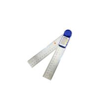 Rapporteur, goniomètre numérique, jauge d'angle numérique électronique, chercheur d'angle, règle d'angle en métal, jauge d'angle numérique, outils de menuiserie (Protractor Blue 2)