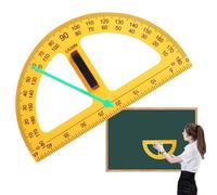 Rapporteur - Grand rapporteur ABS | Rapporteurs pédagogiques sans effort | de mathématiques effaçable à sec Règle de géométrie multifonctionnelle pour adultes scolaires fournitures d'ingénieur