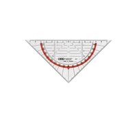 Rapporteur - M + R - 723170040 - Transparent - 17 cm - Dos Rouge