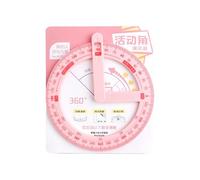 Rapporteur multifonction avec texture à 360 degrés pour projets d'ingénierie de classe de géométrie et expériences scientifiques