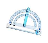 Rapporteur multifonctionnel avec règle de dessin circulaire réglable et règle d'angles pour architecte, étudiant, rédaction professionnelle pour dessins techniques