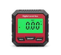 Rapporteur Numérique avec Base Magnétique, Angle Finder 360° Inclinomètre pour Travail du Bois et Construction, Écran LCD avec Fonction de Maintien des Données, Jauge Biseau Compact pour Surfaces