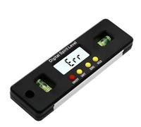 Rapporteur numérique inclinomètre 150 mm avec écran LCD, plastique ABS et alliage d'aluminium, pour mise hors tension automatique, aimants intégrés pour mesurer l'angle et la pente