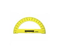 Rapporteur plastique - ULMANN - 180Degres - 35 cm - Jaune - Poignée ergonomique