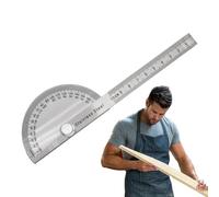 Rapporteur pour le travail du bois - Règle d'angle avec 180 degrés, outil de mesure, rapporteurs à bras oscillant pour géométrie mathématique, dessin
