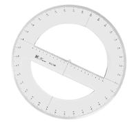 Rapporteur rond à 360 degrés - Outil de dessin angulaire - Rapporteur circulaire pour l'école, l'éducation, le bureau, la salle de classe - 30 cm
