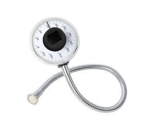 Rapporteur rotatif - 1/2 pouce | Appareil de mesure d'angle de couple pour véhicules - outil de contrôle d'angle lors du serrage des vis, échelle rotative à 360 degrés, bras métallique, instrument de