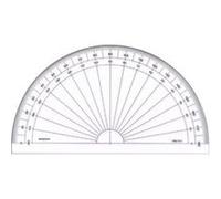 Rapporteur transparent 15 cm demi-cercle G