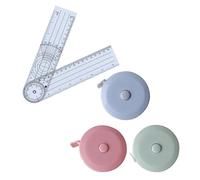 Rapporteurs Médicaux, Goniomètre à 360 Degrés, 1 Pièces Rapporteur D'angle Et 3 Pièces Ruban De Mesure Pour Le Corps, Goniomètres, Goniomètres Médicaux En Pvc, Goniomètre à Angle Facile