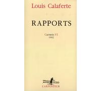 Rapports - Carnets VI 1982