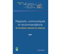 Rapports communiques et recommandationsde l'academie nationa - Ambroise Thomas - Technique Et Documentation - broché - Livre