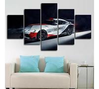 RAPSANI Avec cadre Peinture 5 Pièces toile de peinture Super voiture,Art Moderne,HD Sticker Mural Modulaire Affiche Décor,Cadeau,tableau decoration murale chambre 125x60cm