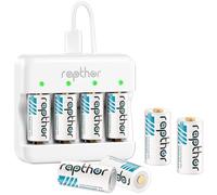 Rapthor Batteries Rechargeables 900mAh 123A 3.7V pour caméra de sécurité sans Fil Compatible avec Arlo VMC3030/VMK3200/VMS3330/3430/3530, système d'alarme à capteur Intelligent