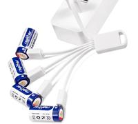 Rapthor USB Rechargeables Batteries 850mAh compatibles avec Arlo Wireless Security Camera 3V Batterie au Lithium avec Chargeur (8)