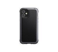RAPTIC Coque antichoc Lux Carbon pour iPhone 12 Mini - Noir