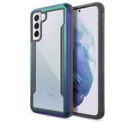 RAPTIC Shield Coque Compatible avec Samsung Galaxy S21 Plus - Protection de qualité Militaire, Cadre en Aluminium Durable, Test de Chute de 10 Pieds, Coque pour Samsung Galaxy S21 Plus, Iridescent