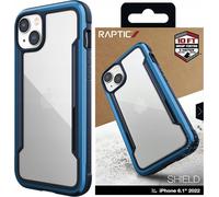 Raptic X-Doria Shield Case iPhone 14 coque blindée bleue Housse pour téléphone portable