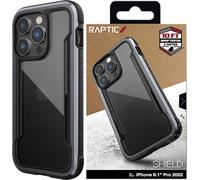 Raptic X-Doria Shield Case iPhone 14 Pro étui blindé noir pour téléphone portable