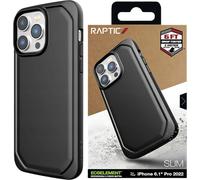 Raptic X-Doria Slim Case iPhone 14 Pro Max dos noir Housse de téléphone portable
