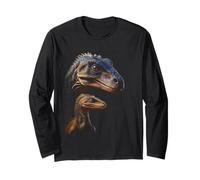 Raptor Dad/Mom & Baby Graphic Design Adult & Kids (Black) Manche Longue