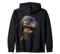 Raptor Dad/Mom & Baby Graphic Design Adult & Kids (Black) Sweat à Capuche