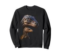 Raptor Dad/Mom & Baby Graphic Design Adult & Kids (Black) Sweatshirt