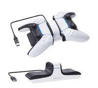 Raptor Gaming - Chargeur double blanc pour manettes PS5 DualSense