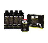 Raptor kit de revêtement de Protection, 4 Bouteilles de 3,79 litres (incluant Le durcisseur), teintable, avec Un Pistolet Raptor Standard UBS