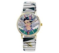 Raptor Montre Frida Kahlo Edition pour femme avec cordon de serrage, Multicolore - Orchidées blanches, Contemporain
