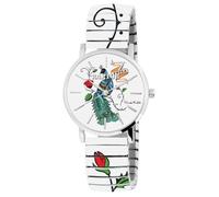 Raptor Montre pour femme Frida Kahlo Edition avec cordon de serrage, montre en acier inoxydable de qualité supérieure, cadeau pour femme, petite amie ou mère avec boîte à montre, Blanc., Contemporain