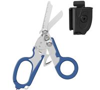 Raptor Response Ciseaux d'urgence 6 en 1 multi-outils avec coupe-sangle et brise-verre Bleu
