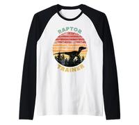 Raptor Trainer Velociraptor Vintage Halloween Style rétro Manche Raglan