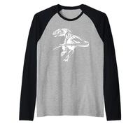Raptor Velociraptor Jurassic Dinosaur Manche Raglan